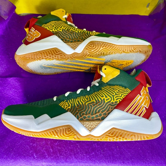 New Balance TWO WXY Dejounte Murray Shoes BB2WXYSO Sz 10 NIB Green Yellow New - Picture 8 of 12